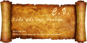 Czégényi Vivien névjegykártya