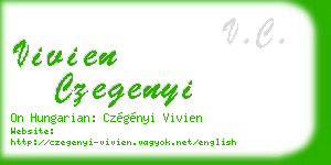 vivien czegenyi business card