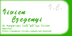 vivien czegenyi business card